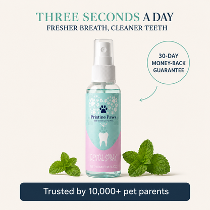 Pristine Paws™ Fresh Breath Oral Spray - Stops Bad Breath Instantly