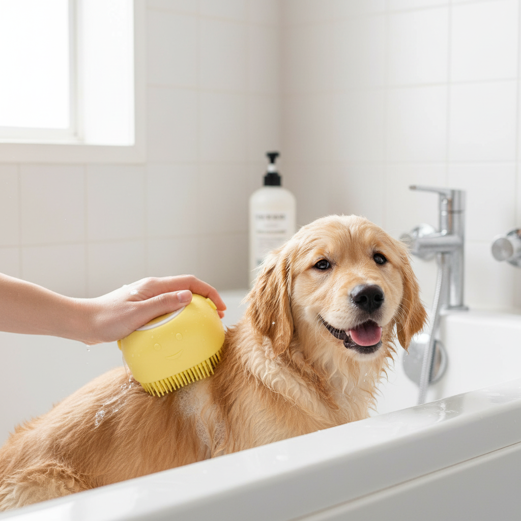 Silicone Pet Bath & Massage Brush
